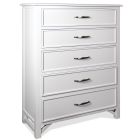 Talford Cotton Five Drawer Chest in Cotton