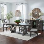 Liberty Furniture Grant Park Trestle Table Dining Room Set