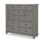 Kingston Door Chest in Sandalwood Brown/Tweed Gray