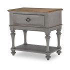 Kingston Open Nightstand in Sandalwood Brown/Tweed Gray