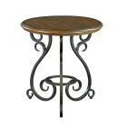 Kincaid Furniture Portolone Accent Table with Metal Base in Truffle