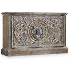 Hooker Furniture Melange Two Door Accent Console in Light Wood