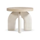 Bernhardt Furniture Antibes Side Table in Pewter