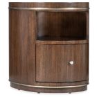 Hooker Furniture Melange Contours Side Table in Dark Wood