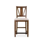 Magnussen Bay Creek Counter Chair w/Upholstered Seat (2/ctn) in Toasted Nutmeg