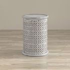 Decker Large Drum Table in Antique White