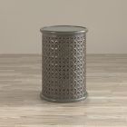 Decker Large Drum Table in Antique Grey