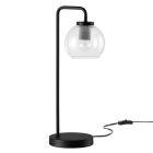 Modway Silo Glass Globe Glass and Metal Table Lamp 
