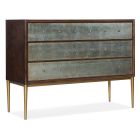 Hooker Furniture Melange Estrella Three Drawer Chest in Dark Wood
