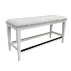 Americana Modern 49 In. Upholstered Counter Bench in Cotton