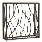 Hooker Furniture Melange Thin Metal Console in Grays