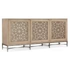 Hooker Furniture Melange Suzani Three Door Entertainment Console in Taupe 