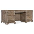 Hooker Furniture Sutter Executive Desk in Medium Wood