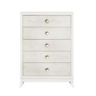 Samuel Lawrence Melrose 5-Drawer Dresser Chest in a White Finish