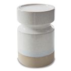 Ashley Furniture Hurston Candle Holder (Set of 3) in Ivory/Brown