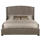Bernhardt Furniture Cooper Leather Shelter Bed King in Espresso