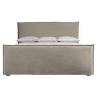 Bernhardt Furniture Gerston Fabric Panel Bed King in Espresso