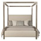 Bernhardt Furniture Palma Fabric Canopy Bed King in Rustic Grey