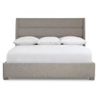 Bernhardt Furniture Vale Panel Bed King in Smoke