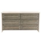 Bernhardt Furniture Goodman Dresser in Rustic Gray/White Plaster