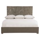 Bernhardt Furniture Calavaras Fabric Panel Bed King in Truffle