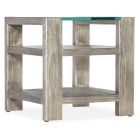 Hooker Furniture Melange Saber End Table in Silvers