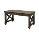 Kingston Traditional Wood 60″ W Writing Desk in Dark Brown