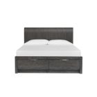 Magnussen Kinsley Panel Storage Bed in Black Heron