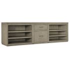 Hooker Furniture Linville Falls 96" Credenza with File and Two Open Desk Cabinets Credenza in Mink