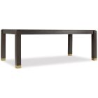 Hooker Furniture Curata Rectangle Dining Table with 2-20in Leaves in Midnight