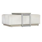 Hooker Furniture Melange Bridged Cocktail Table in Beige