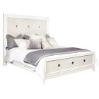 Samuel Lawrence Melrose Panel Bed with LED Lights in a White Finish
