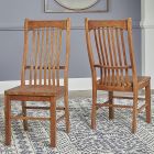 A-America Laurelhurst Slatback Sidechair in Oak 