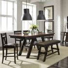 Liberty Furniture Lawson Gathering Table Dining Room Set - Light & Dark Espresso