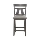 Liberty Furniture Lawson Splat Back Counter Chair in Slate w/ Weathered Gray Tops