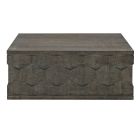 Bernhardt Furniture Linea Square Cocktail Table in Cerused Charcoal