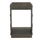 Bernhardt Furniture Linea End Table in Cerused Charcoal