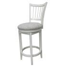 Americana Modern Spindle Back Swivel Barstool in Cotton
