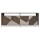 Bernhardt Furniture Logan Sqaure Eastman Entertainment Credenza in Sable Brown/Grey Mist