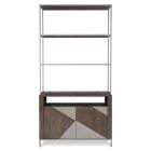 Bernhardt Furniture Logan Sqaure Eastman Etagere in Sable Brown/Grey Mist
