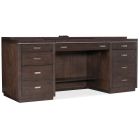 Hooker Furniture House Blend Computer Credenza in Dark Wood
