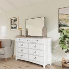 Riverside Furniture Maddox Dresser Mirror in Gray