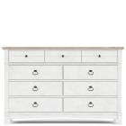 Riverside Furniture Maddox Dresser in Aged Cotton