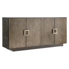 Hooker Furniture Melange Asher Four Door Entertainment Credenza in Dark Wood