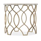 Hooker Furniture Melange Corrina Round Lamp Table in Golds