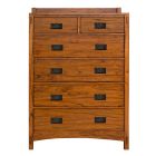 A-America Mission Hill 6-Drawer Chest in Harvest 