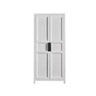 Modern Farmhouse Morgan Utility Cabinet in Buttermilk