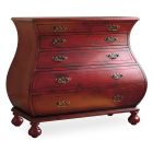 Hooker Furniture Melange Red Bombe Chest in Reds