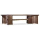 Hooker Furniture Melange Contours Cocktail Table in Dark Wood