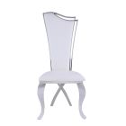 Chintaly Imports Nadia Contemporary High-Back Side Chair in White